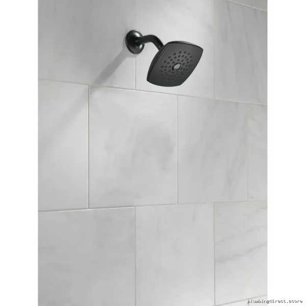 Delta Waterproof Matte Black Shower Flange Kit RP602