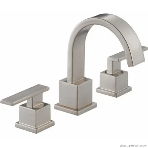Delta Vero Widespread Bathroom Faucet – Water-Efficient Durable Stainless Steel Model