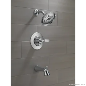 Venetian Bronze Tub & Shower Trim - Luxury Complete Set for Modern Bathrooms | Woodhurst T14432-RB Delta