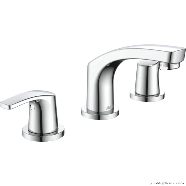 Delta Wynne Chrome Widespread Bathroom Faucet with Less Pop-Up 3534LF-LPU