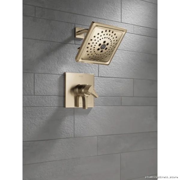 Delta Zura 17 Series H2Okinetic Shower Head in Champagne Bronze