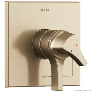 Delta Zura 17 Series Champagne Bronze Valve Trim T17074-CZ for Monitors