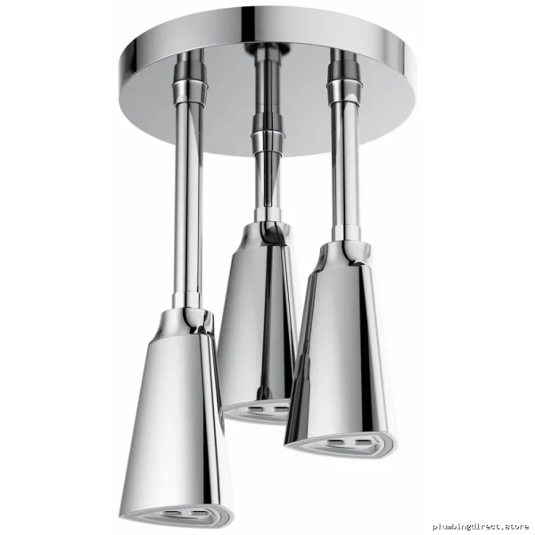 Delta Zura Chrome 57140-25-L H2Okinetic Rainfall Shower Head Pendant - Image 2