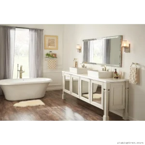 Delta Zura Freestanding Tub Faucet with Hand Shower in Polished Nickel