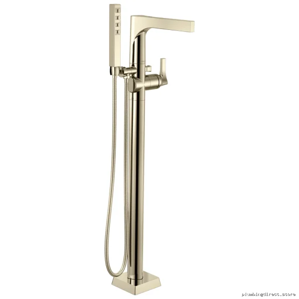 Delta Zura Freestanding Tub Faucet with Hand Shower in Polished Nickel - Image 3