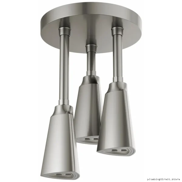 Delta Zura H2Okinetic Pendant Raincan Shower Head High Pressure Stainless Steel 57140-SS25-L - Image 2