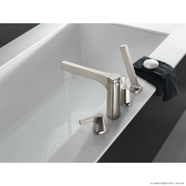 Zura Roman Tub Faucet w/ Hand Shower - Stainless T4774-SS Delta Faucet