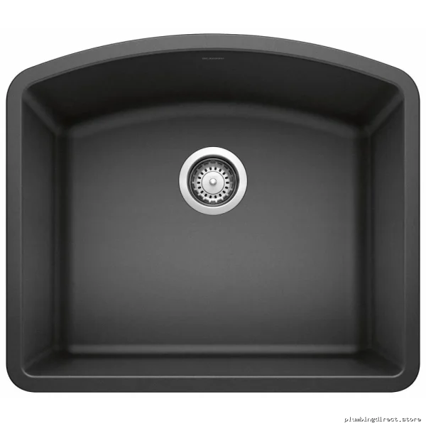 Diamond U1 Undermount Silgranit Sink - Anthracite & Blanco Bowl - Image 2