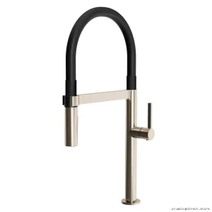 Diver Kitchen Faucet with PVC Pull-Out Spray | Stainless PVD Finish Model