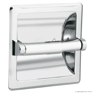 Donner Heavy-Duty Recessed Toilet Paper Holder for Moen Fixtures - Chrome DN5075