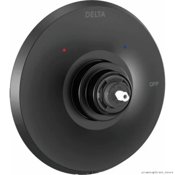Dorval Monitor 14 Series Trim Kit Without Handle - Matte Black Modern T14056-BLLHP Delta