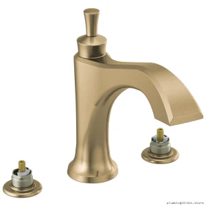 Dorval Roman Tub Faucet Trim Single-Handle Champagne Bronze Delta