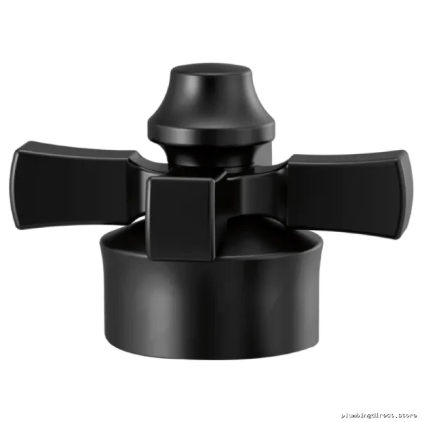 Dorval Single Lever Cross Handle - Modern Matte Black Kitchen Faucet Kit