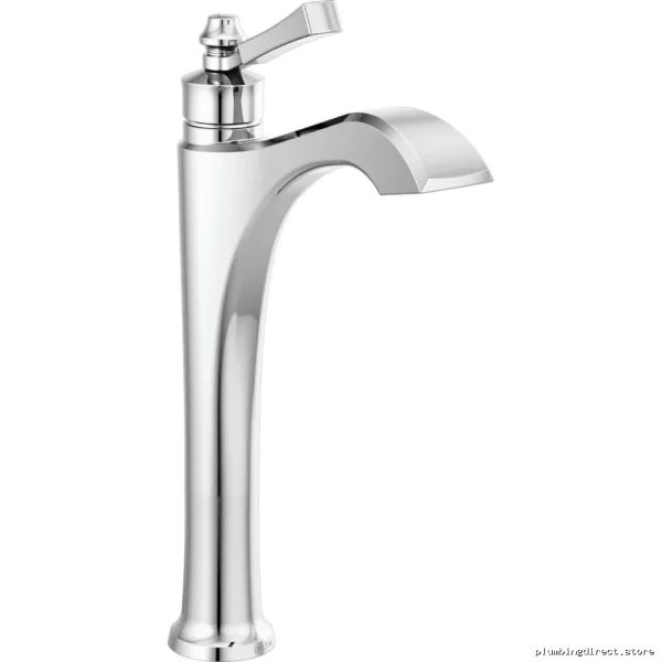 Dorval Vessel Sink Faucet with Lever Handle - Chrome 756-DST Delta - Image 2