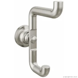 Heavy Duty Stainless Steel Double Coat/Hat Hook for Bathroom or Closet - Saylor