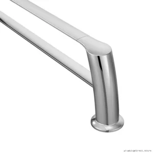 Stylish Double Tier Chrome Towel Rack - Moen Method 18 Bathroom Bar