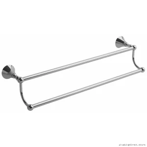 Hudson Double Towel Bar 24 Inch Chrome Finish HU6C RIOBEL