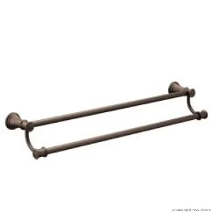 Double Towel Bar in Oil Rubbed Bronze Finish - Moen YB6