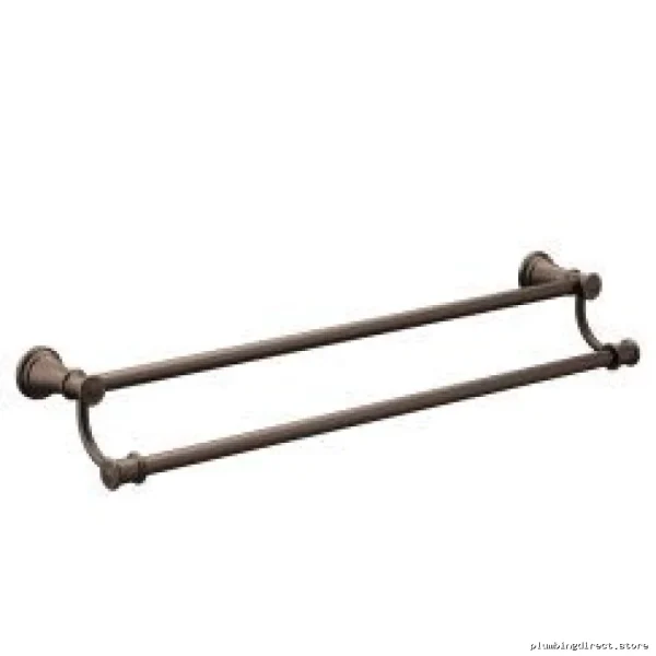 Double Towel Bar in Oil Rubbed Bronze Finish - Moen YB6