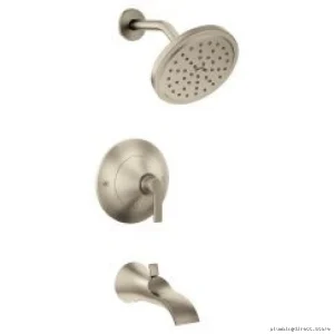 Doux Eco-Friendly Positionable Temp Control Tub & Shower Trim – Brushed Nickel TS²²⁰³EPLPN for Moen