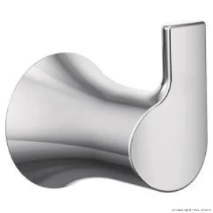 Doux Single Robe Hook for Bathrooms - Chrome YB0203CH Moen