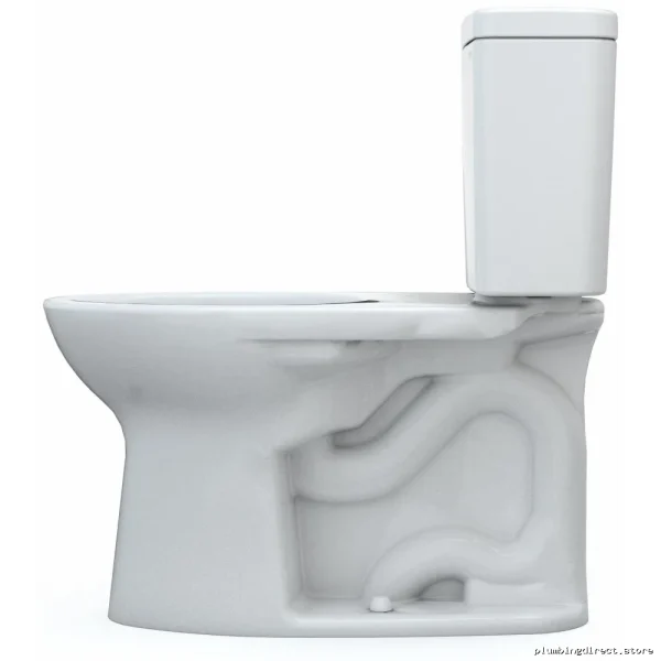 Drake Elongated Comfort Height 2-Piece Toilet 1.28 GPF Water-Efficient Less Seat Cotton White CST776CEFG.10#01 Toto - Image 3
