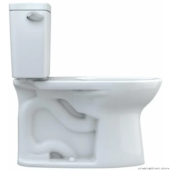 Drake Elongated High-Efficiency Toilet with Low Profile Seat - Cotton White CST776CEFG#0 Toto - Image 2