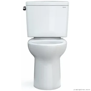 Drake Elongated High-Efficiency Toilet with Low Profile Seat - Cotton White CST776CEFG#0 Toto