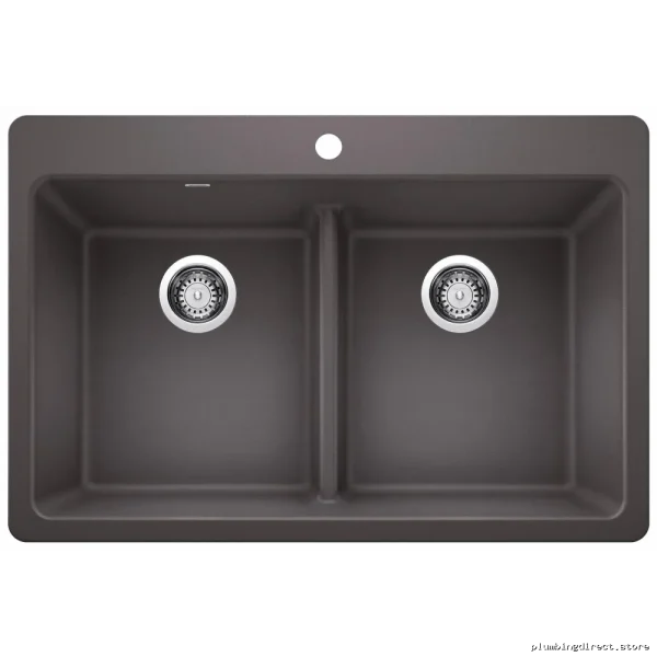 Dual-Bowl Low-Divide Silgrnit Kitchen Sink | Blanco UnderMount - Image 3