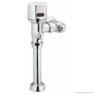 Dual Flush Retrofit Toilet Valve - Water-Saving Electronic Chrome Flush Valve