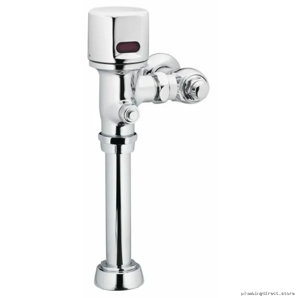 Dual Flush Retrofit Toilet Valve - Water-Saving Electronic Chrome Flush Valve
