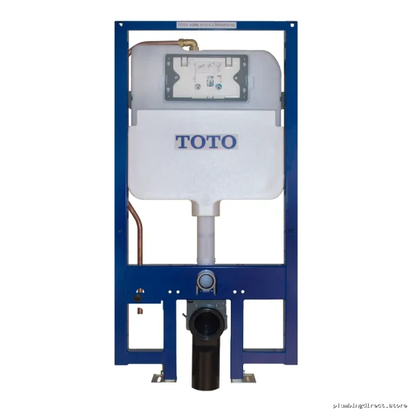 Dual Flush Toilet Tank System - Toto WT171M In-Wall (White): 0.9/1.6 GPF Low Flow with Copper Supply Line