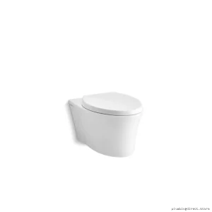Dual Flushed Wall-Hung Toilets With QuietsClose Seats & Compacted-Elong Bwl-Wht Khlr