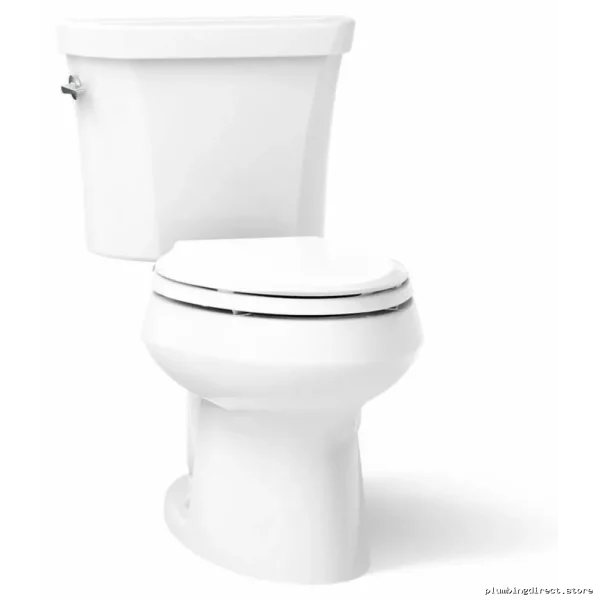 White Elongated Dual Flush Toilet - Wellworth Standard Model #3988-0
