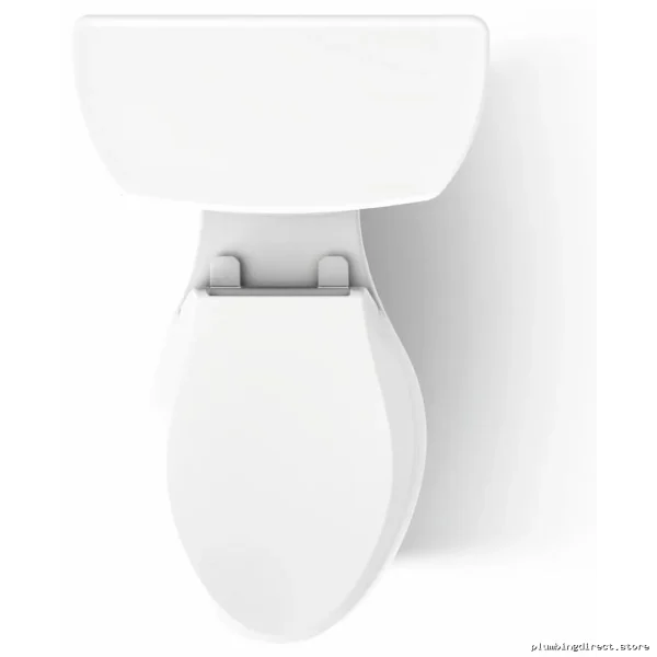 White Elongated Dual Flush Toilet - Wellworth Standard Model #3988-0 - Image 2