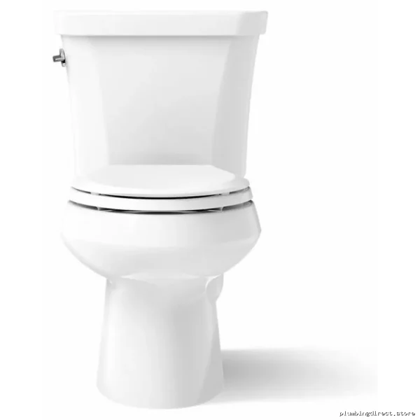 White Elongated Dual Flush Toilet - Wellworth Standard Model #3988-0 - Image 3