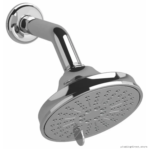 Chrome Dual Function Round Shower System - RIOBEL
