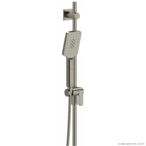 Dual-Function Handshower with 36 Slide Bar - 1.8 GPM High Flow Brushed Nickel