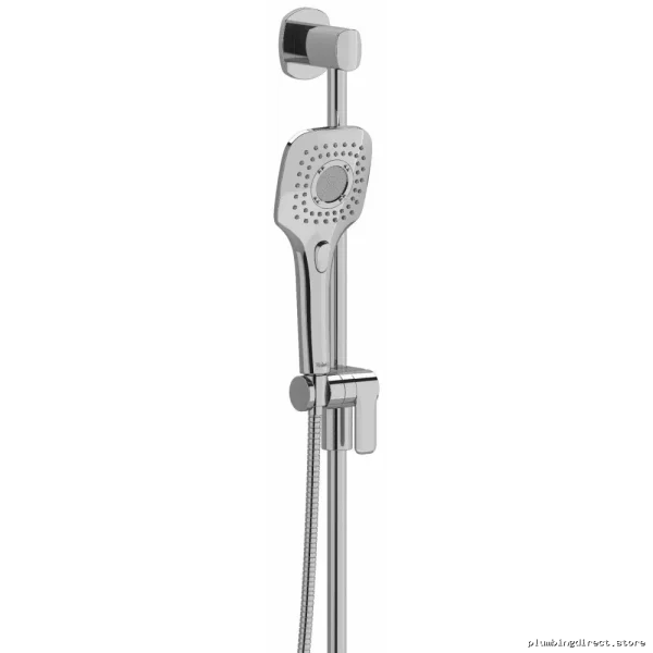 Dual Function Showerhead & Adjustable Slider Kit - Chrome Finish RioBel