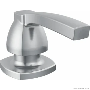 Stryke Dual-Function Soap & Lotion Dispenser in Lumicoat Arctic Stainless Steel - Modern Style for Bathrooms