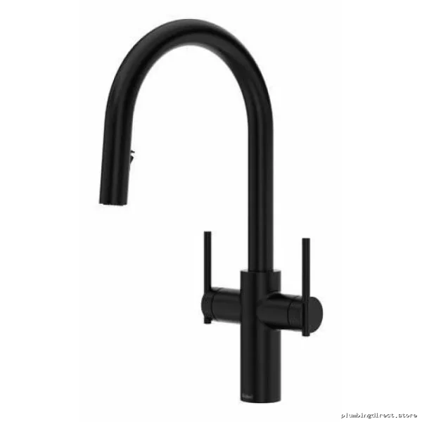 Rio Black Dual Handle Pull Down Kitchen Faucet