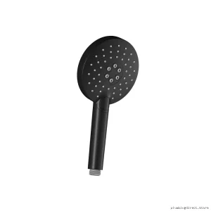 Dual-Jet Round Hand Shower - Matte Black Finish