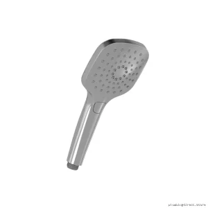 Dual Spray Chrome Hand Shower with Modern Grafik Design