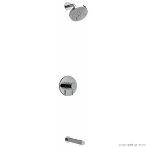 Dual Function Thermostatic Faucet with PEX Connection - Chrome Finish Riu Faucet Kit