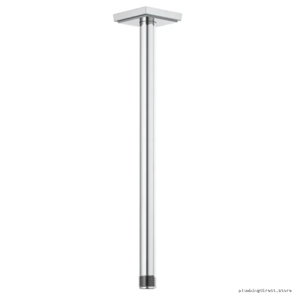 Durable 14 Inch Ceiling Shower Arm with Square Flange Mount - Chrome Finish RP101286PC Brizo