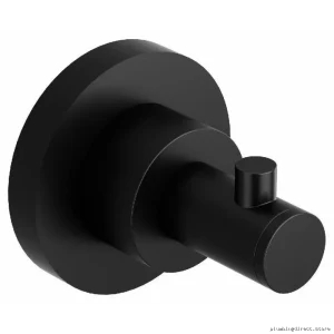 Durable Black Star Design Robe Hook for Bathroom Wall Mount