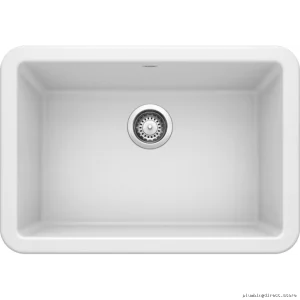 Apron Front Silgranit Kitchen Sink - Durable Blanco Ikon 27 White