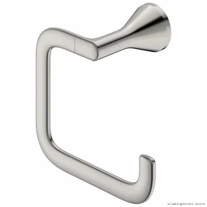 Aspirations Durable Brushed Nickel Wall Towel Ring - American Standard Model