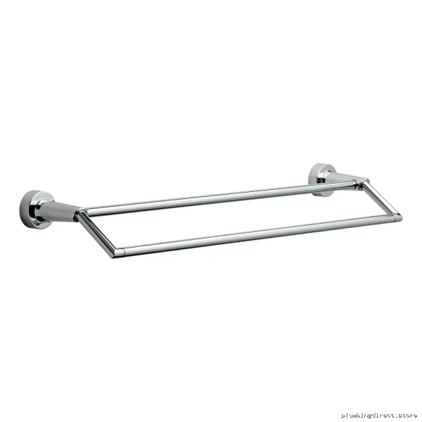 Compel 24 Inch Chrome Double Towel Bar - Durable Delta Design for Shower Use