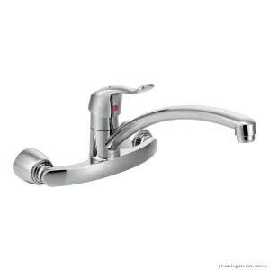 Chrome Durable Wall-Mounted Kitchen Tap – Modern Design | Moen Model #800